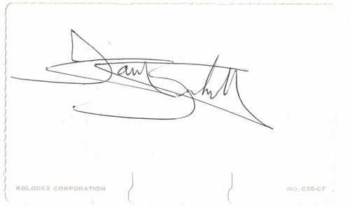 Dante Bichette Autographed/Signed Colorado Rockies Rolodex Index Card