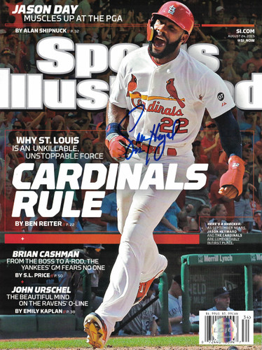 Jason Heyward Signed St Louis Cardinals Sports Illustrated 8/24/2015 Lojo
