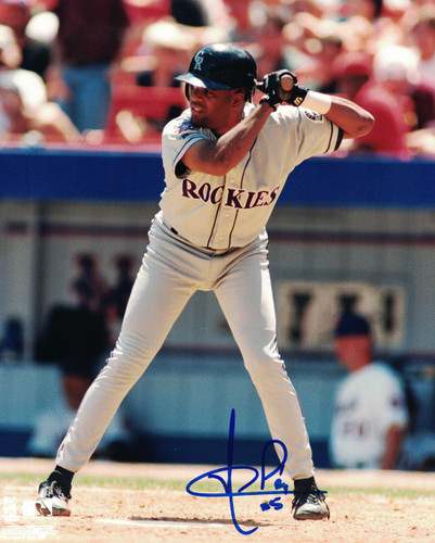 Neifi Perez Autographed/Signed Colorado Rockies 8x10 Photo PF