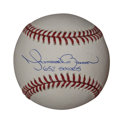 Mariano Rivera Signed New York Yankees OML Baseball 652 Career Saves JSA