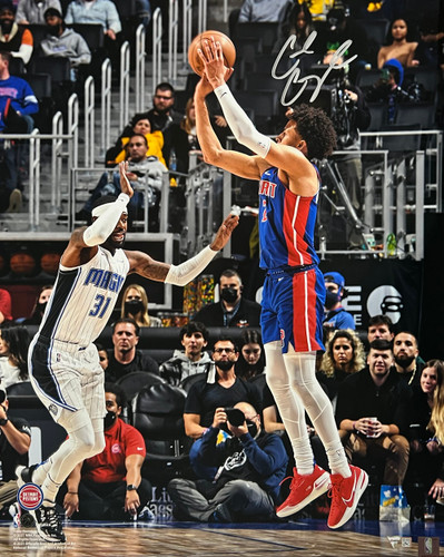 Cade Cunningham Autographed Detroit Pistons 16x20 Photo FAN