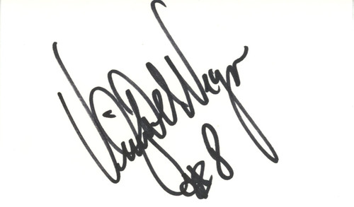 Vinny Del Negro Autographed San Antonio Spurs Index Card BAS 45296