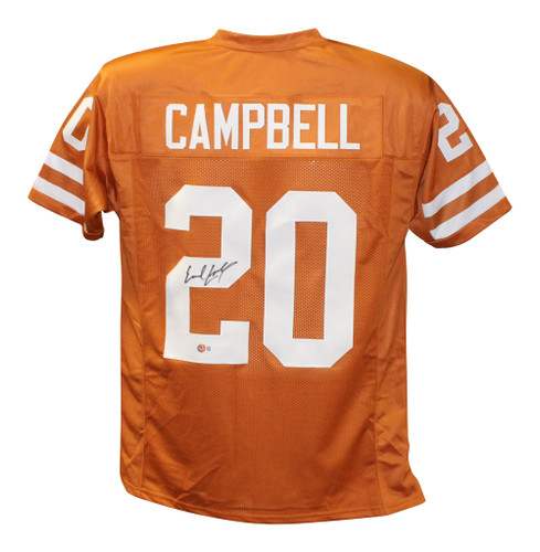 Earl Campbell Autographed/Signed College Style Orange Jersey BAS