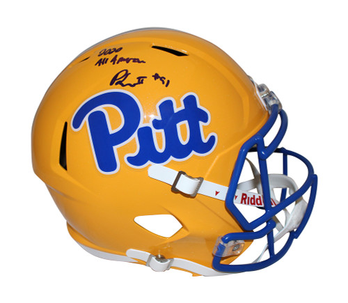 Patrick Jones Autographed Pittsburgh Panthers F/S Speed Helmet Beckett