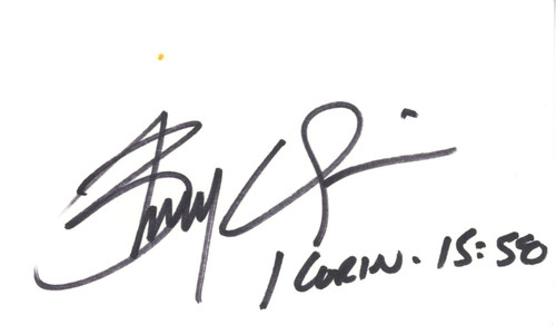 Brady Quinn Autographed Notre Dame Fighting Irish Index Card BAS 45394