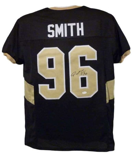 Justin Smith Autographed Missouri Tigers black size XL jersey JSA