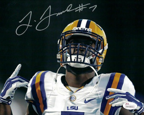 Leonard Fournette Autographed LSU Tigers 8x10 Photo (Close) JSA
