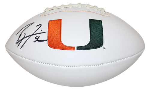 Ray Lewis Autographed/Signed Miami Hurricanes Eclipse Mini Helmet BAS
