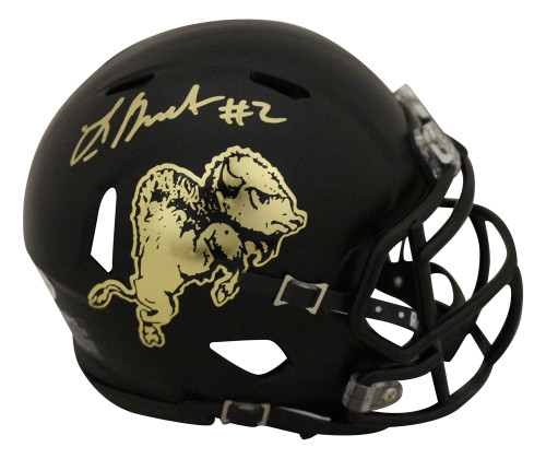 Laviska Shenault Autographed Colorado Buffaloes Chrome Mini Helmet BAS