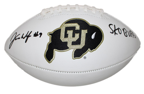 Juwann Winfree Autographed Colorado Buffaloes Logo Football Sko Buffs