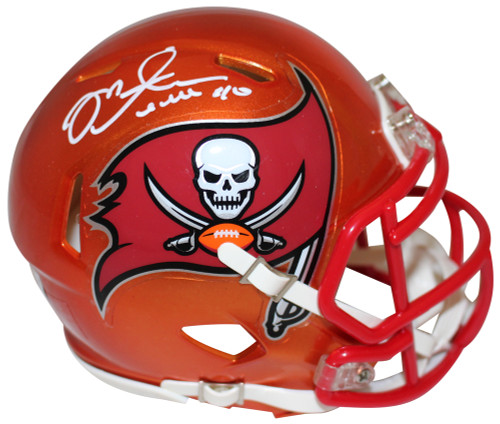 Mike Alstott Autographed Tampa Bay Buccaneers Flash Mini Helmet BAS