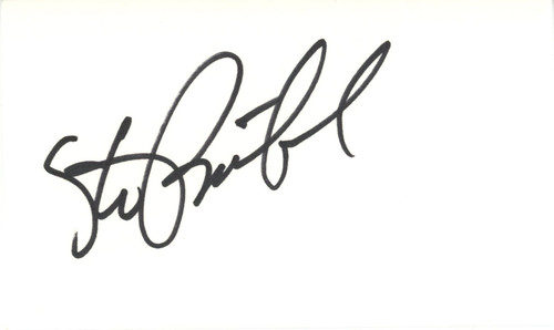 Steve Bartkowski Autographed Atlanta Falcons Index Card Beckett 45292