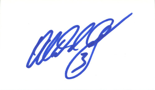 Al Del Greco Autographed Houston Oilers Index Card Beckett 45337