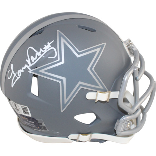 Tony Dorsett Signed Dallas Cowboys Slate Mini Helmet Beckett 45952
