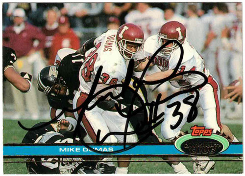 Mike Dumas Autographed 1991 Topps Stadium Club #200 Trading Card 46243