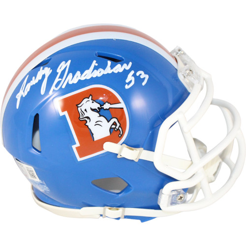 Randy Gradishar Signed Denver Broncos TB Mini Helmet Beckett
