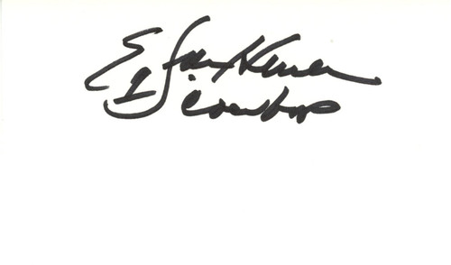 Efren Herrera Autographed Dallas Cowboys Index Card Beckett 45277