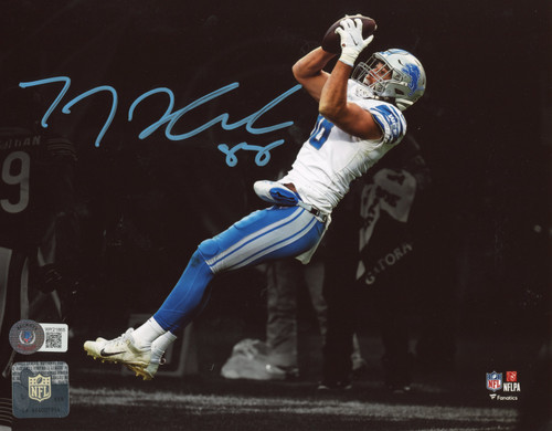 TJ Hockenson Autographed/Signed Detroit Lions 16x20 Photo Beckett