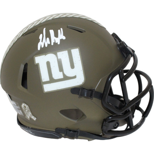 Jalin Hyatt Autographed/Signed New York Giants Salute Mini Helmet Beckett