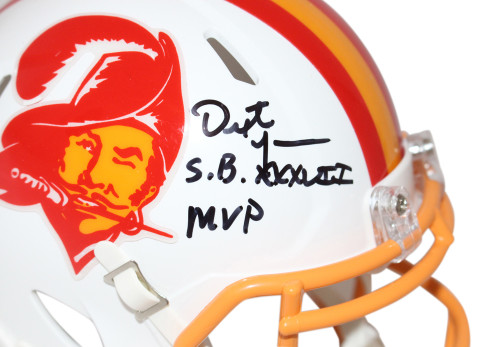 Dexter Jackson Signed Tampa Bay Bucs TB '76-'95 Mini Helmet w/insc BAS
