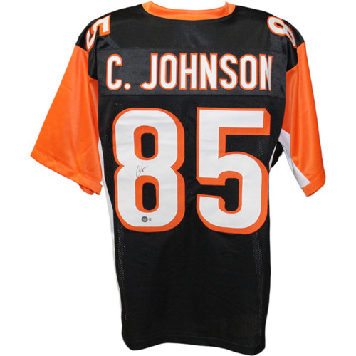 Chad Johnson Autographed Pro Style Black Jersey Beckett