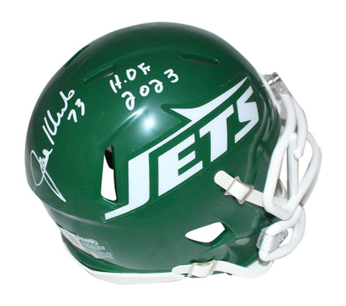 Joe Klecko Autographed New York Jets Mini Helmet Spd TB Beckett