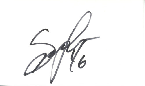 Spencer Larsen Autographed Denver Broncos Index Card Beckett 45391