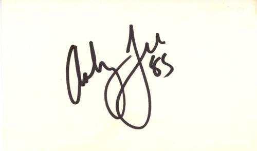 Ashley Lelie Autographed/Signed Denver Broncos Index Card Beckett 45302