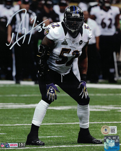 Ray Lewis Autographed/Signed Baltimore Ravens 8x10 Photo Beckett