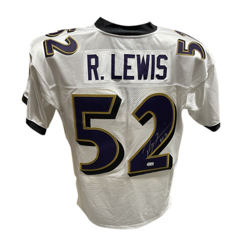 Ray Lewis Signed Baltimore Ravens M&N sz 44 Jersey w/HOF Beckett