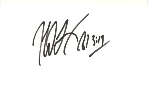 Neil Lomax Autographed St Louis Cardinals Index Card Beckett 45324