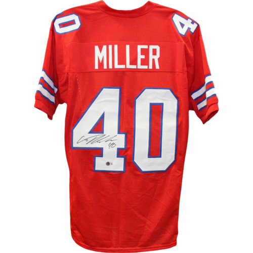 Von Miller Autographed/Signed Pro Style Red XL Jersey Beckett
