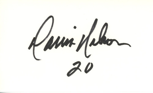 Darrin Nelson Autographed Minnesota Vikings Index Card Beckett 45357