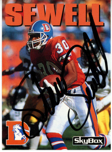 Steve Sewell Autographed 1992 Skybox #23 Trading Card Beckett 44812