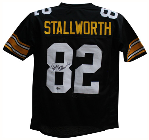 John Stallworth Autographed/Signed Pro Style Black XL Jersey Beckett