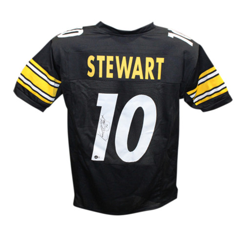 Kordell Stewart Autographed/Signed Pro Style Black Jersey Beckett