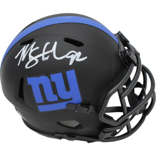 Michael Strahan Signed New York Giants Mini Helmet Eclipse BAS 46052