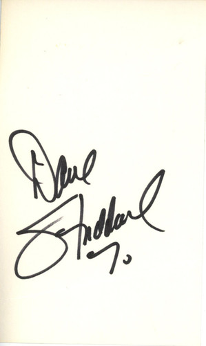 Dave Studdard Autographed Denver Broncos Index Card AS IS Beckett 45365