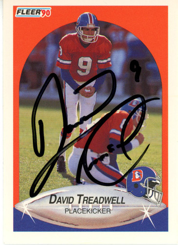 David Treadwell Signed 1990 Fleer #32 Trading Card Beckett 44804