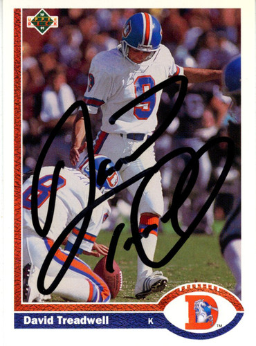 David Treadwell Signed 1991 Upper Deck #496 Trading Card Beckett 44803