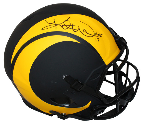 Kurt Warner Signed Los Angeles Rams Mini Helmet VSR4 GSOT Beckett