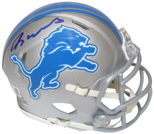 Jameson Williams Signed Detroit Lions Mini Helmet BAS