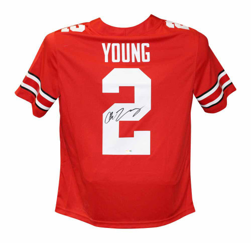 Chase Young Autographed/Signed Ohio State Buckeyes Nike L Jersey FAN