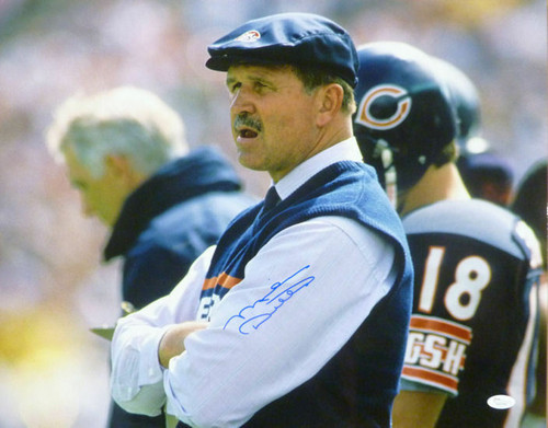 Mike Ditka Autographed Chicago Bears Solo Coaching 16x20 Photo