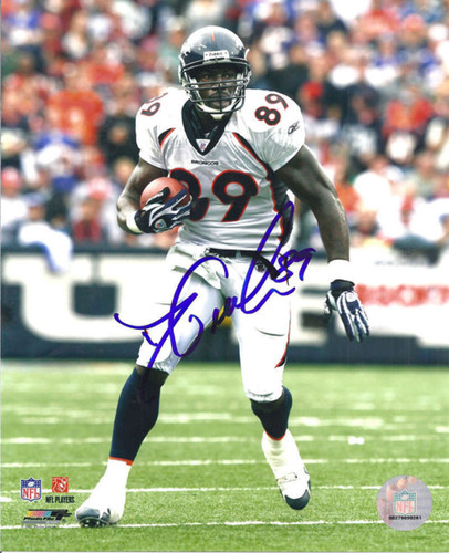 Daniel Graham Autographed Denver Broncos 8x10 Photo (white uniform)