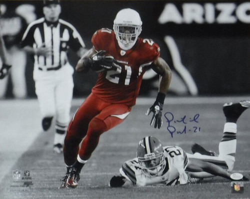 Patrick Peterson Autographed NFL > Arizona Cardinals|NFL 16x20 Photo (Sephia vs Browns) JSA