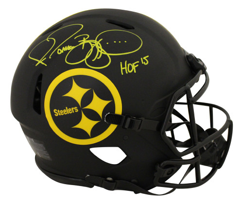 Jerome Bettis Signed Pittsburgh Steelers Authentic Eclipse Helmet HOF BAS