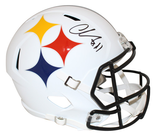 Chase Claypool Autographed Pittsburgh Steelers F/S AMP Helmet BAS