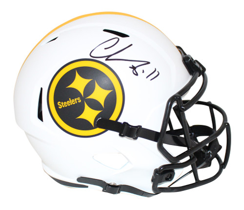 Chase Claypool Autographed Pittsburgh Steelers F/S Lunar Helmet BAS