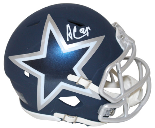 Amari Cooper Autographed/Signed Dallas Cowboys AMP Mini Helmet JSA